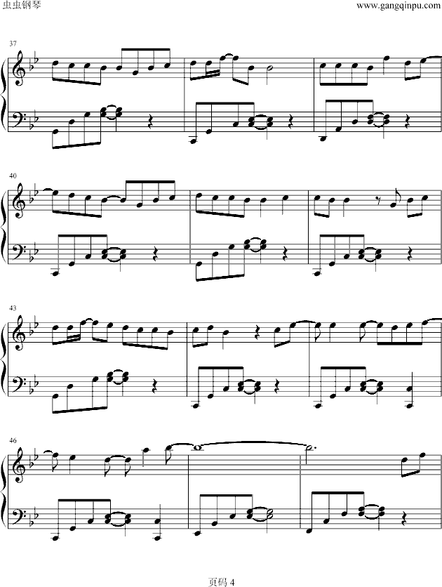 Rising sun钢琴曲谱（图4）