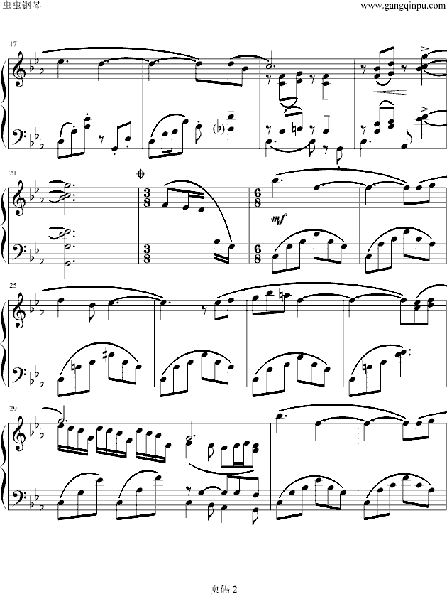 Blue Fields钢琴曲谱（图2）