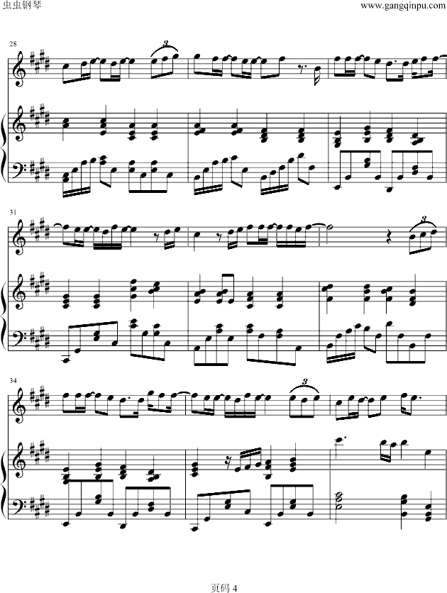 人形钢琴曲谱（图4）
