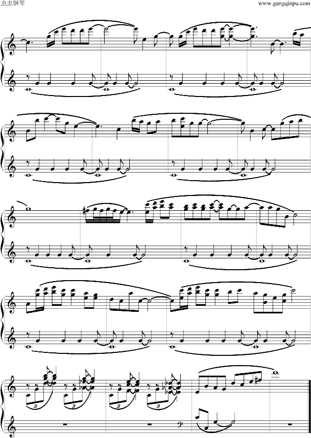 模拟人生钢琴曲四钢琴曲谱（图4）