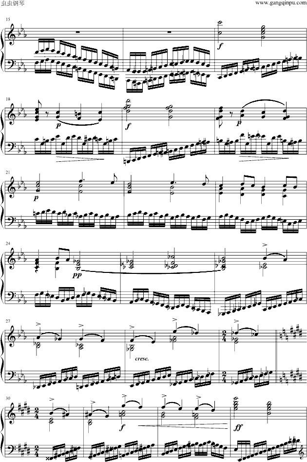 李斯特练习曲Op.6,No.8钢琴曲谱（图2）