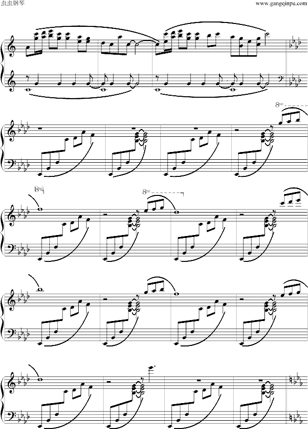 模拟人生钢琴曲四钢琴曲谱（图2）