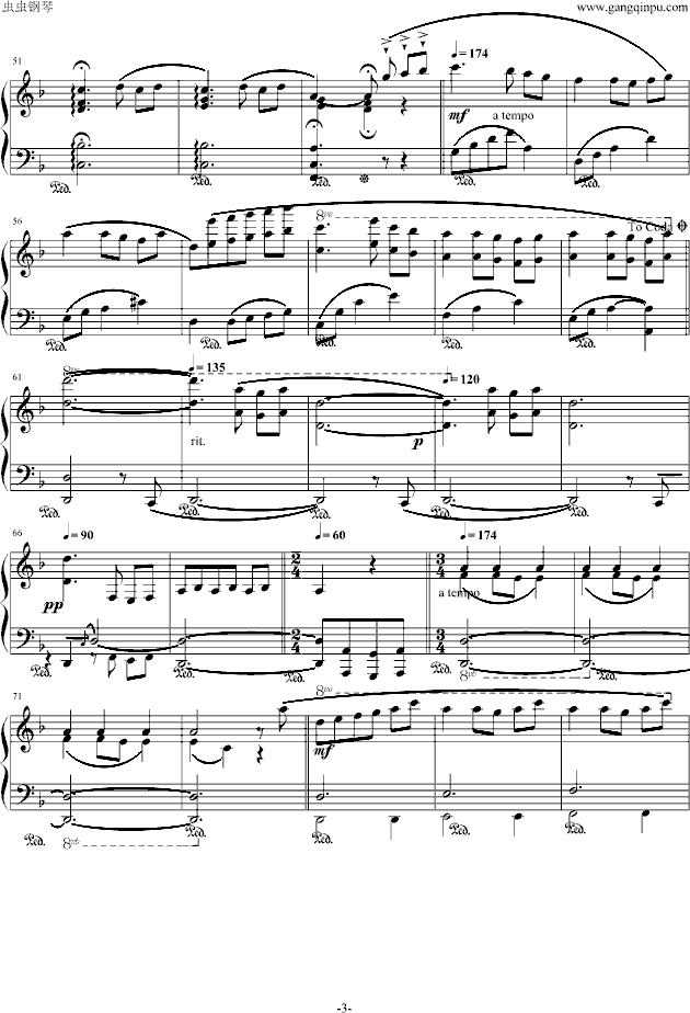 忘却的悲伤钢琴曲谱（图3）