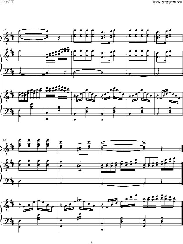 歌声与微笑钢琴曲谱（图6）