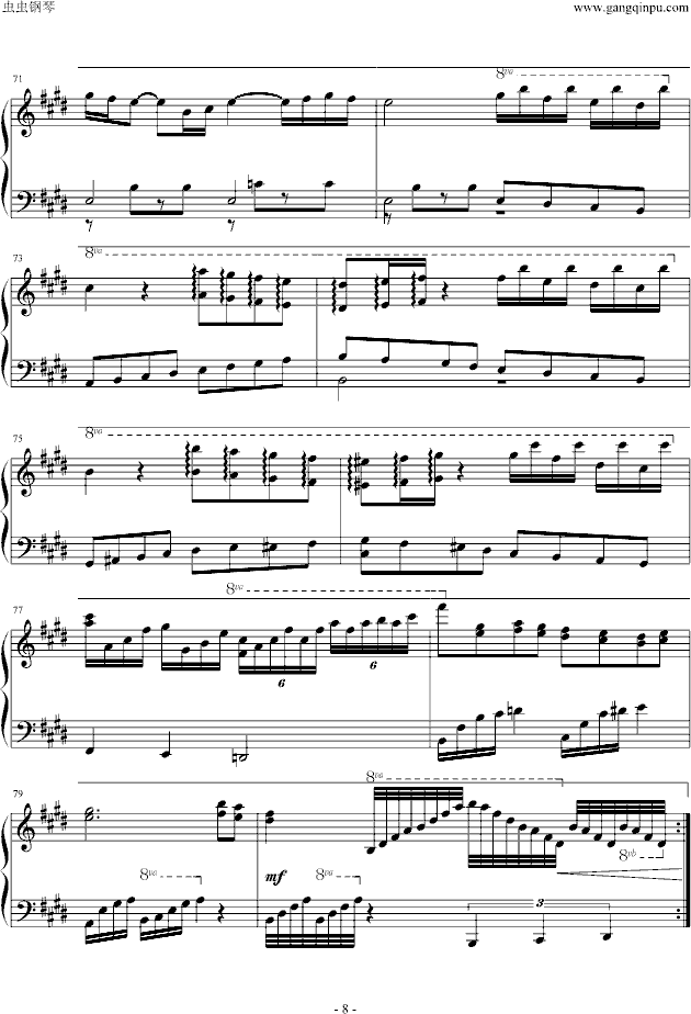melodies of life钢琴曲谱（图8）