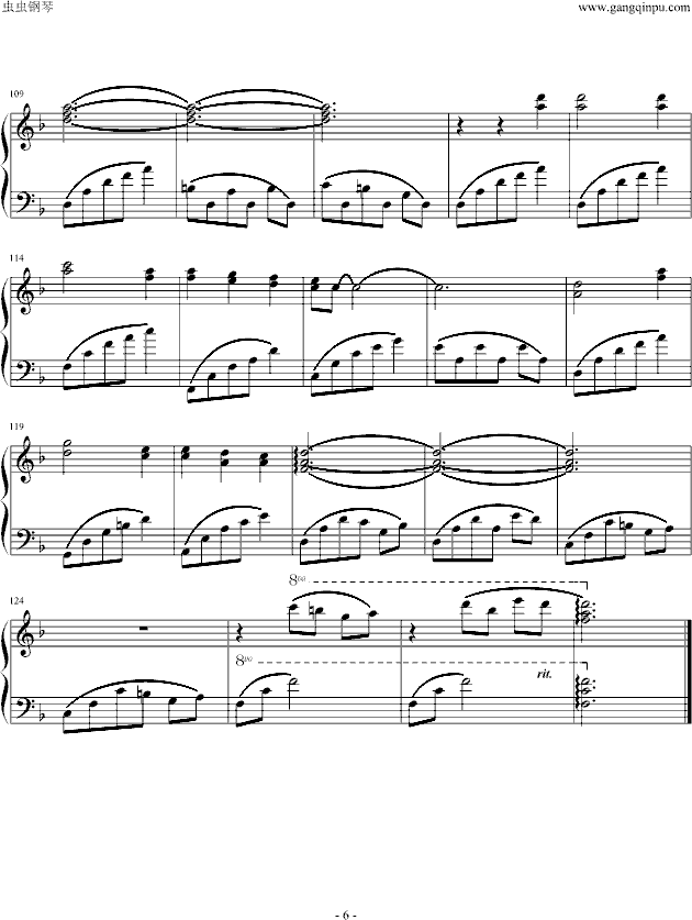 斯卡波罗集市钢琴曲谱（图6）