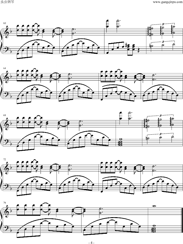 迷人的夜晚钢琴曲谱（图4）