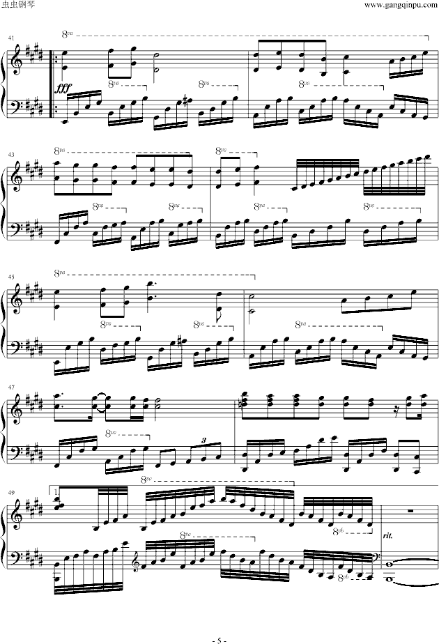 melodies of life钢琴曲谱（图5）