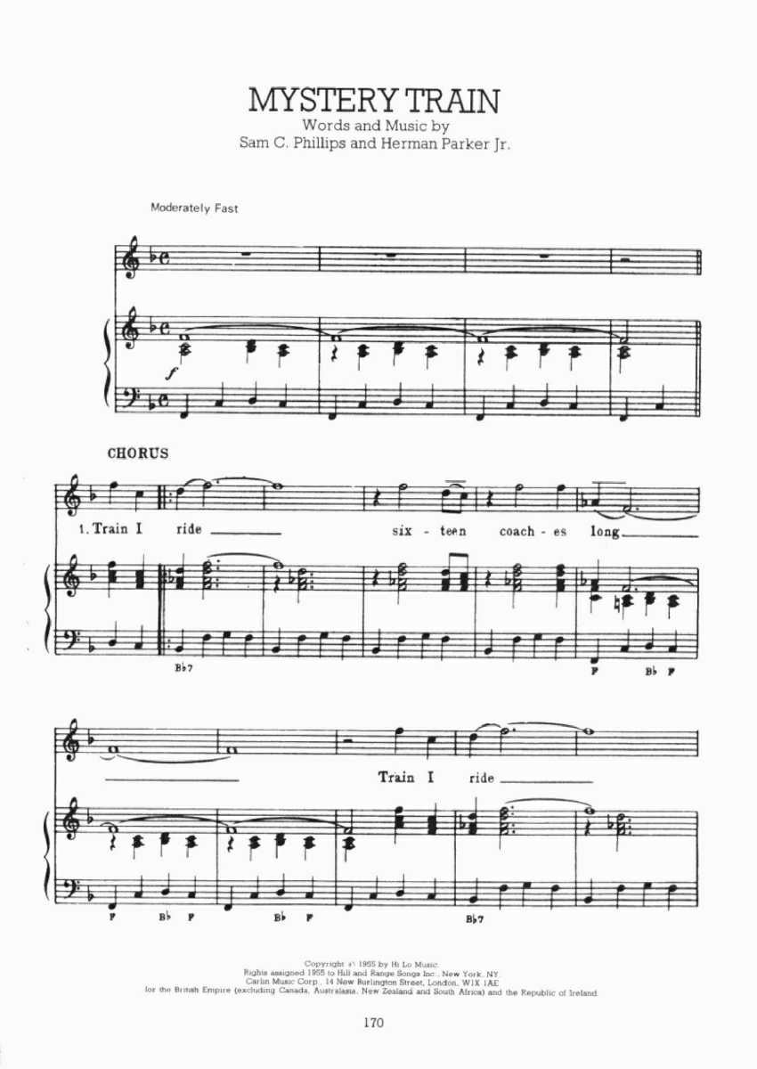 MYSTERY TRAIN钢琴曲谱（图1）