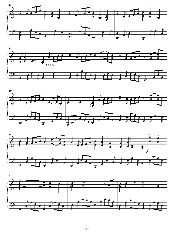 冰莲-韩剧《宫》配乐钢琴曲谱（图2）