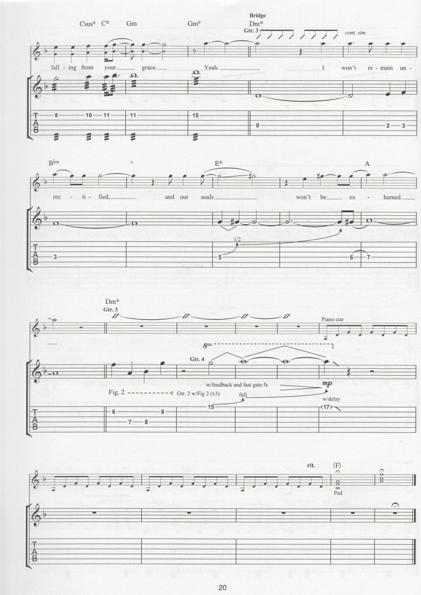SING FOR ABSOLUTION钢琴曲谱（图5）