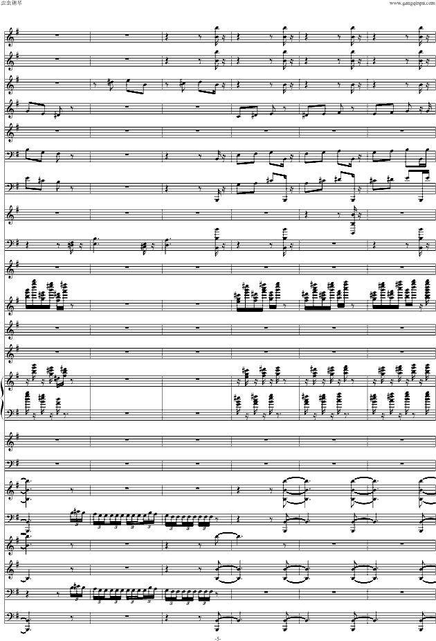 糖果仙子舞曲钢琴曲谱（图5）