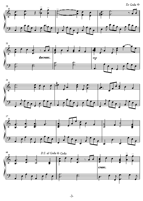 冰莲-韩剧《宫》配乐钢琴曲谱（图3）