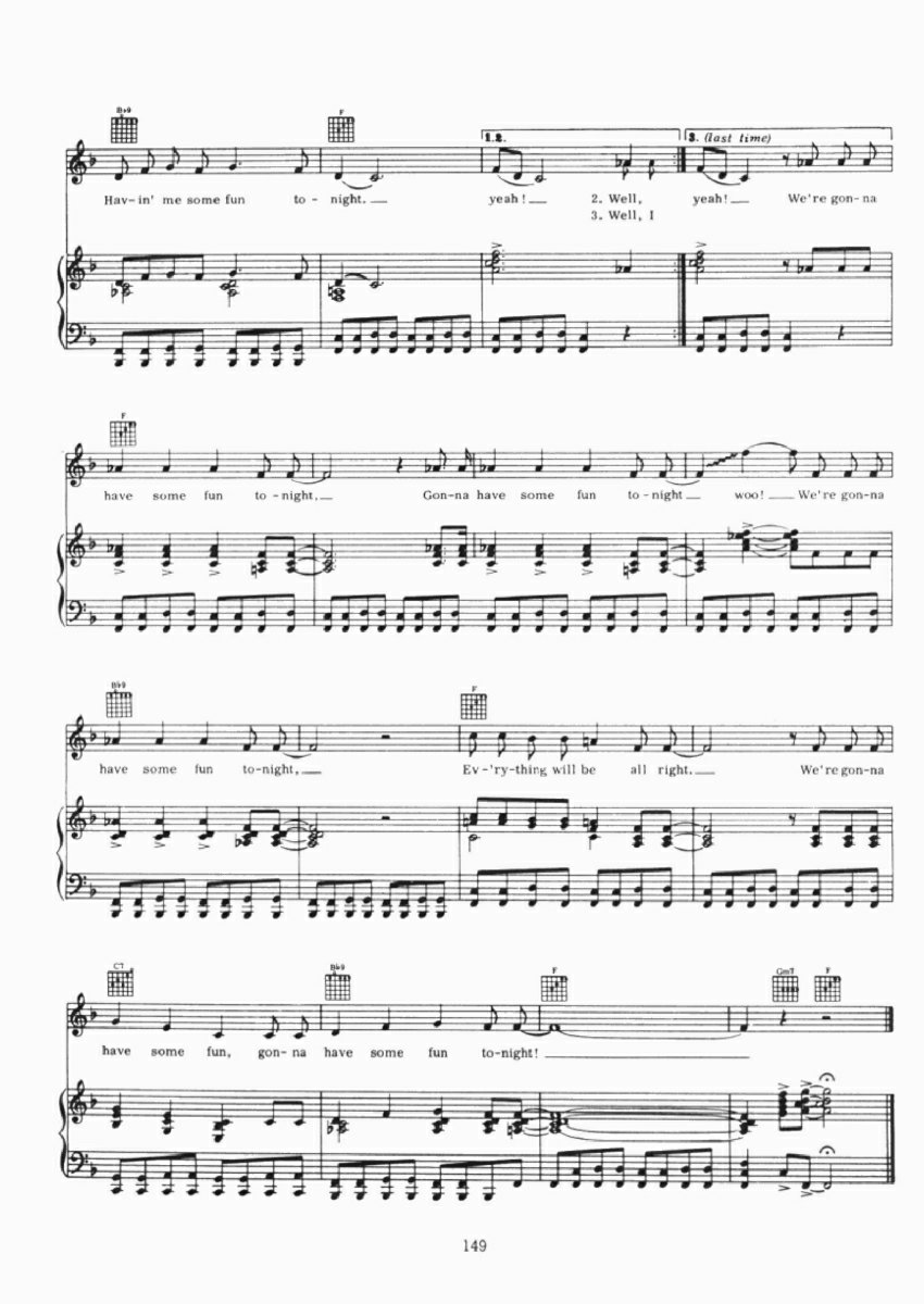 LONG TALL SALLY钢琴曲谱（图2）