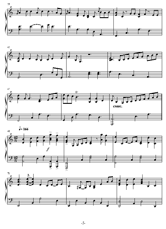 冰莲-韩剧《宫》配乐钢琴曲谱（图5）