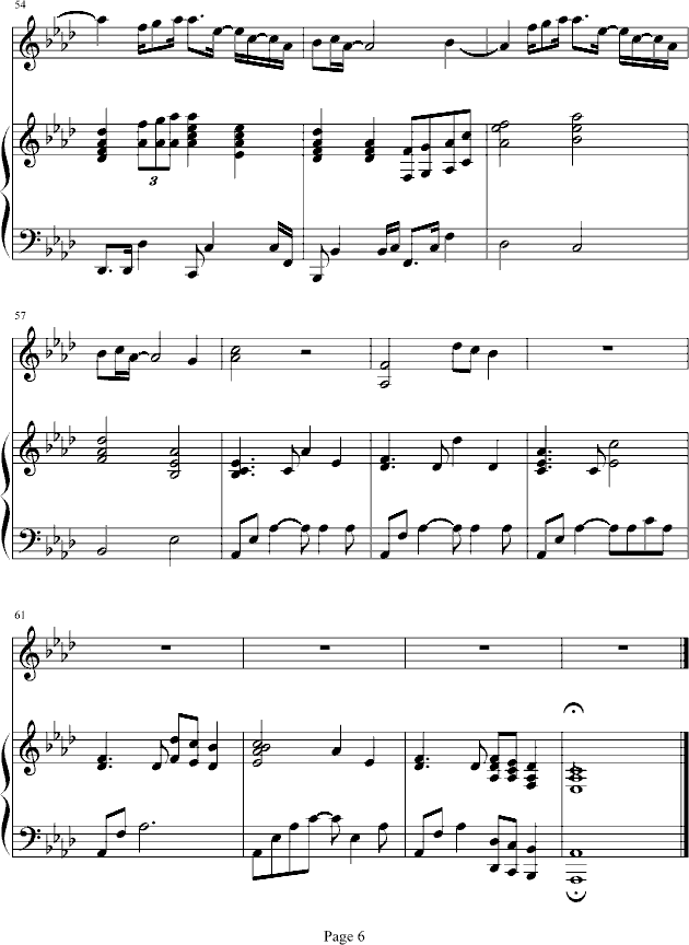 樱花钢琴曲谱（图6）