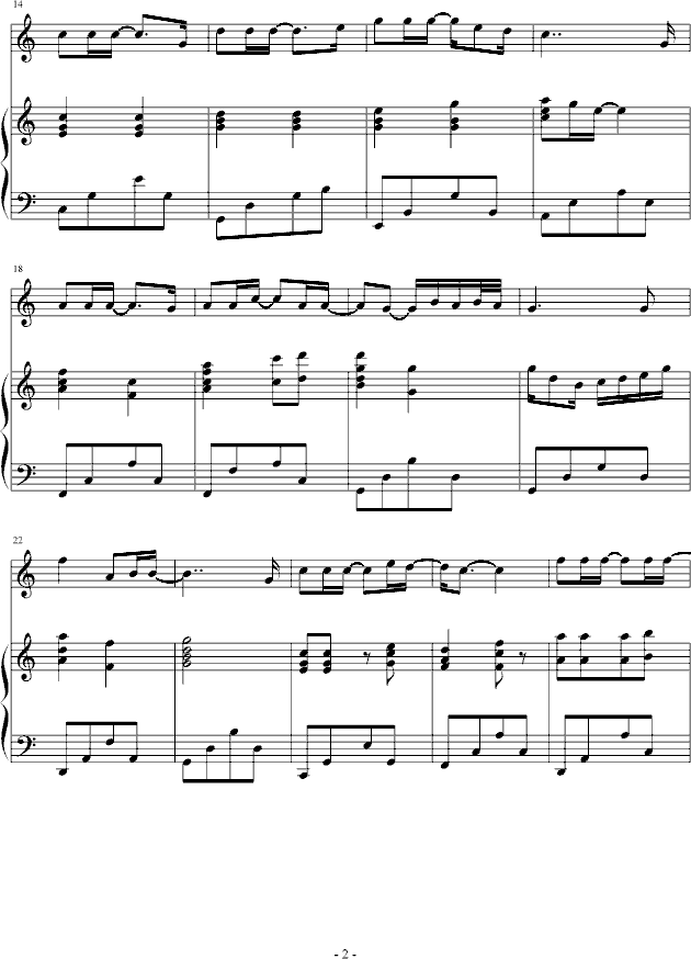 my love钢琴曲谱（图2）