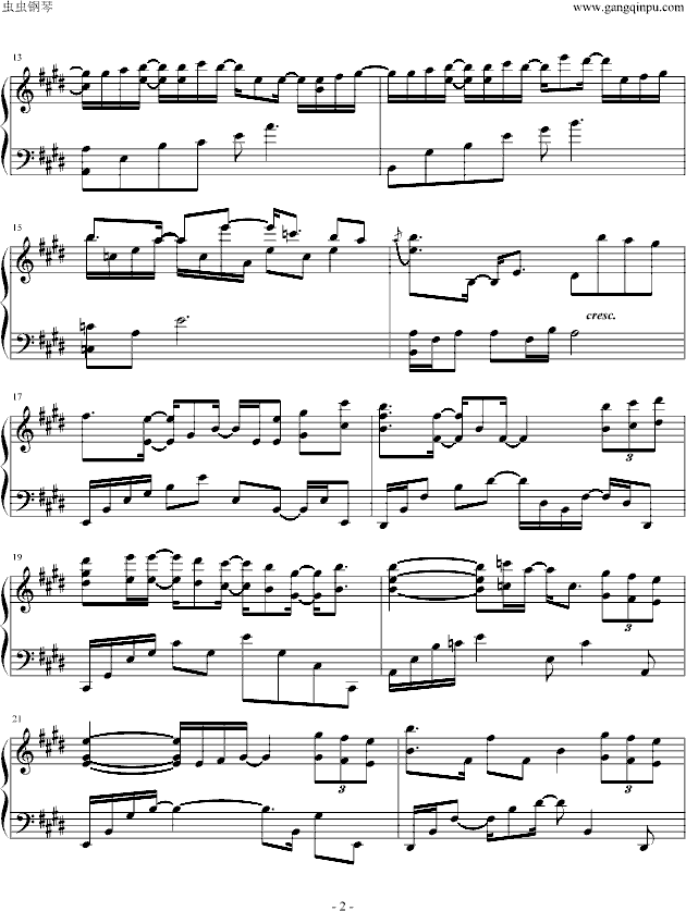 Beloved钢琴曲谱（图2）