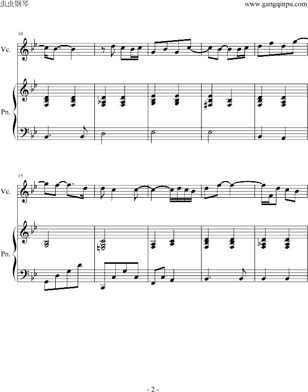 Desperado钢琴曲谱（图2）
