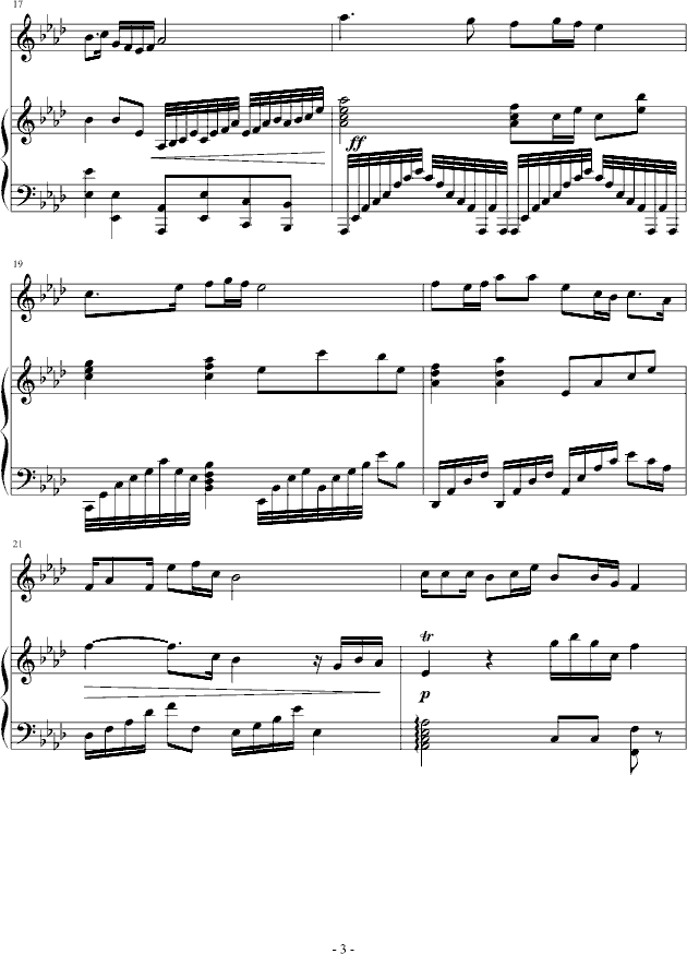 父亲钢琴曲谱（图3）