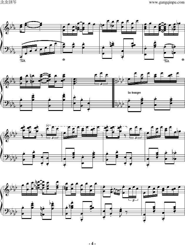 Nightingale钢琴曲谱（图4）
