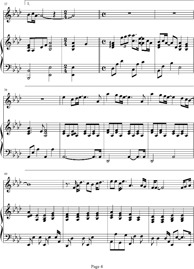 樱花钢琴曲谱（图4）