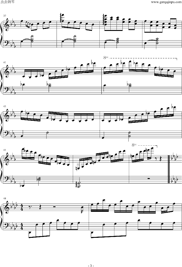 说话的鱼钢琴曲谱（图3）