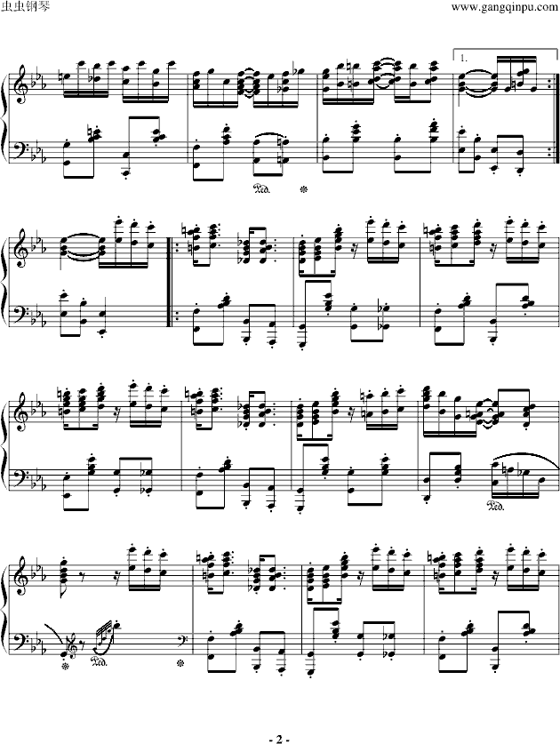 Nightingale钢琴曲谱（图2）