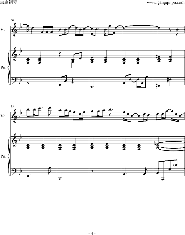 Desperado钢琴曲谱（图4）