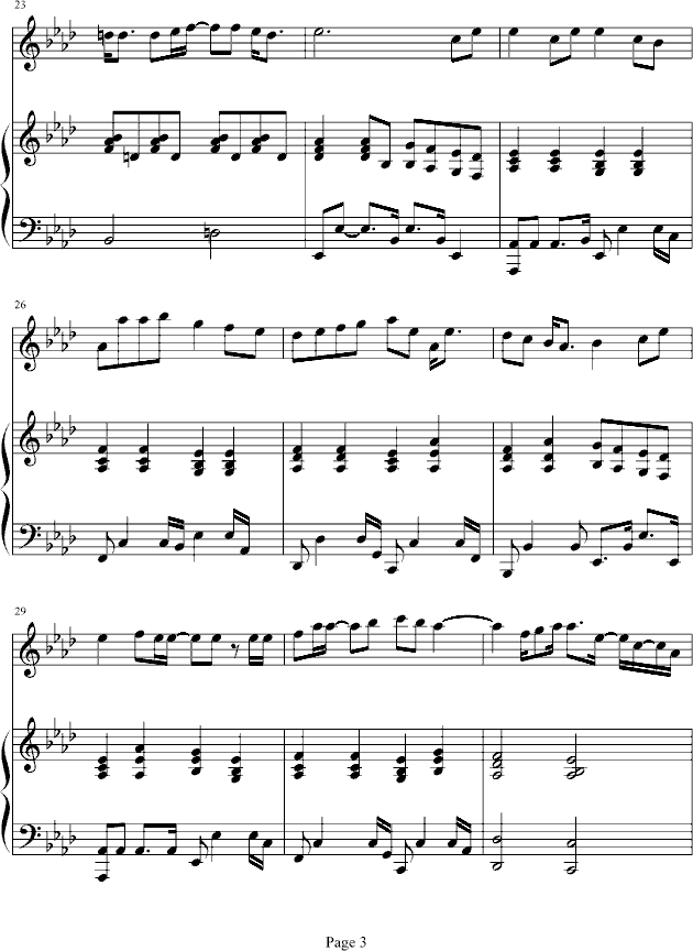 樱花钢琴曲谱（图3）