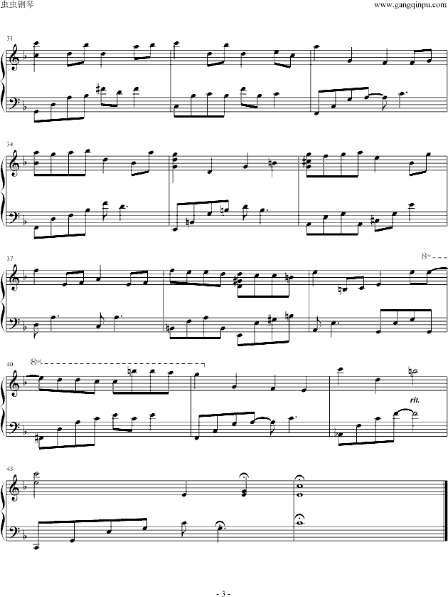 Mika`s Song钢琴曲谱（图3）