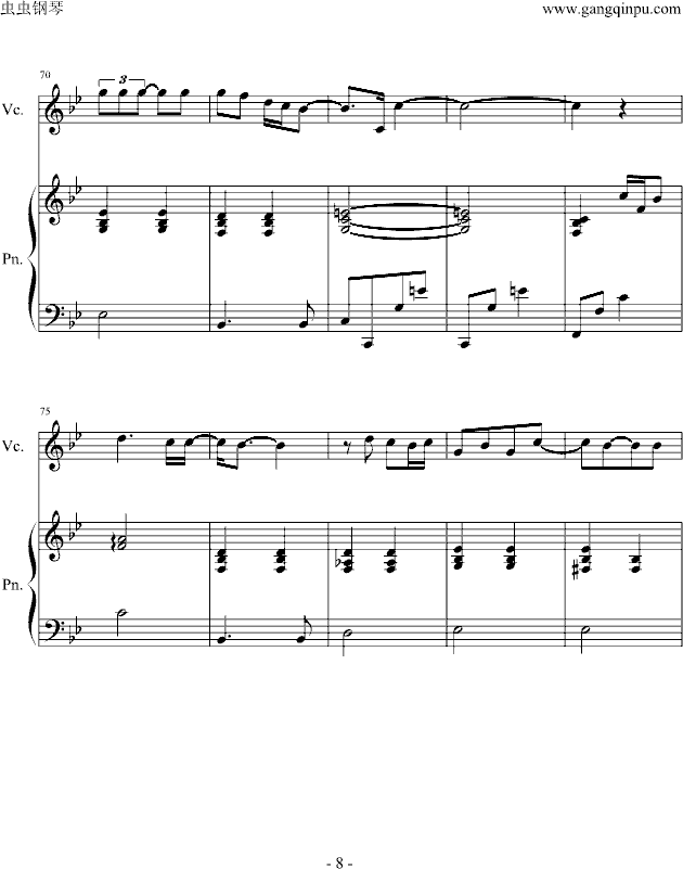 Desperado钢琴曲谱（图8）