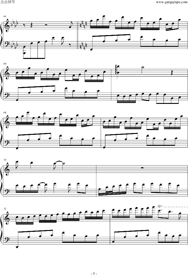 说话的鱼钢琴曲谱（图5）