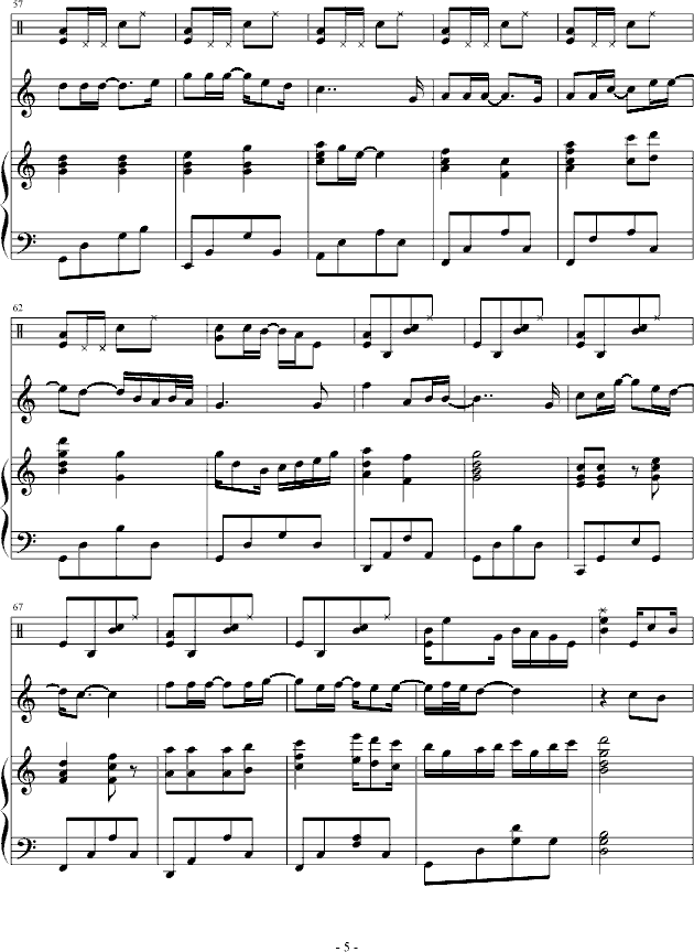 my love钢琴曲谱（图5）