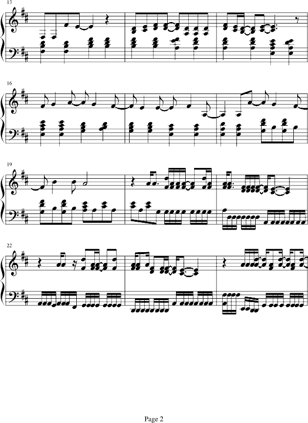 My Happy Ending钢琴曲谱（图2）