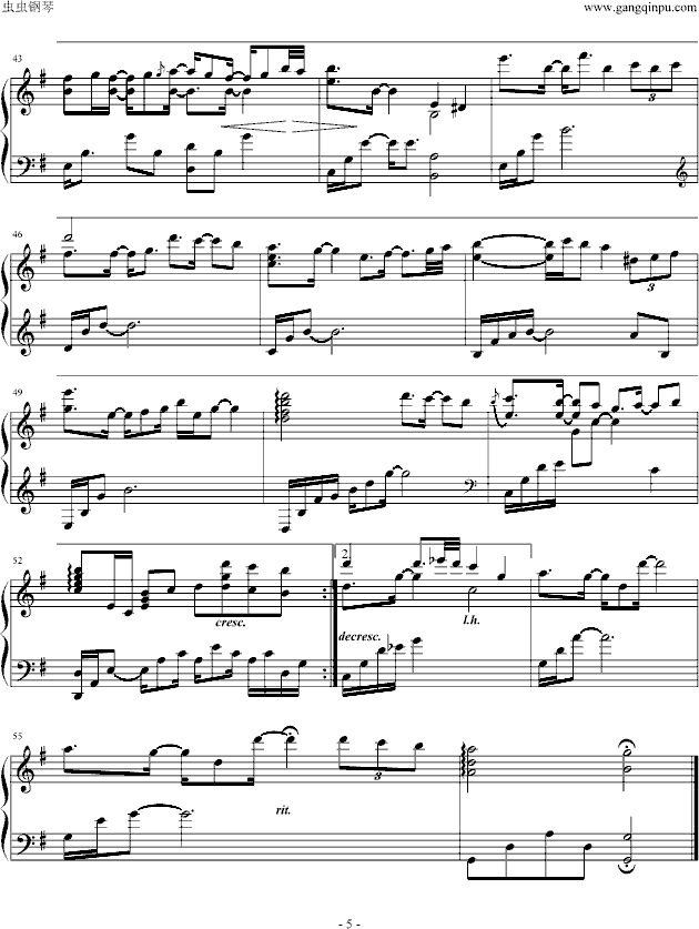 Beloved钢琴曲谱（图5）