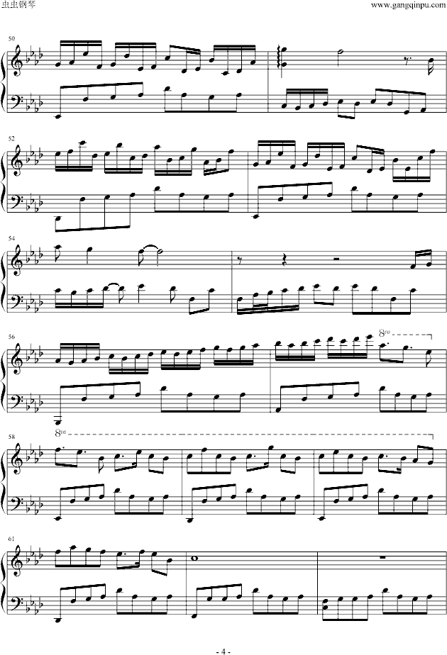 说话的鱼钢琴曲谱（图4）