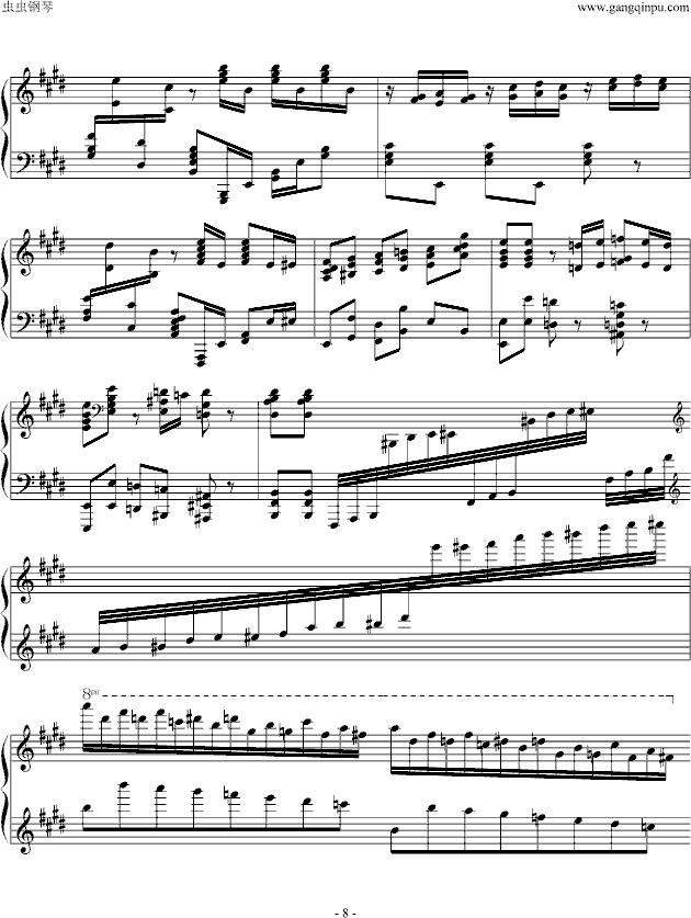卡门幻想曲钢琴曲谱（图8）