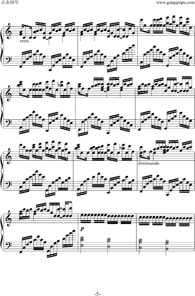 VARIATIONS ON THE KANON钢琴曲谱（图5）
