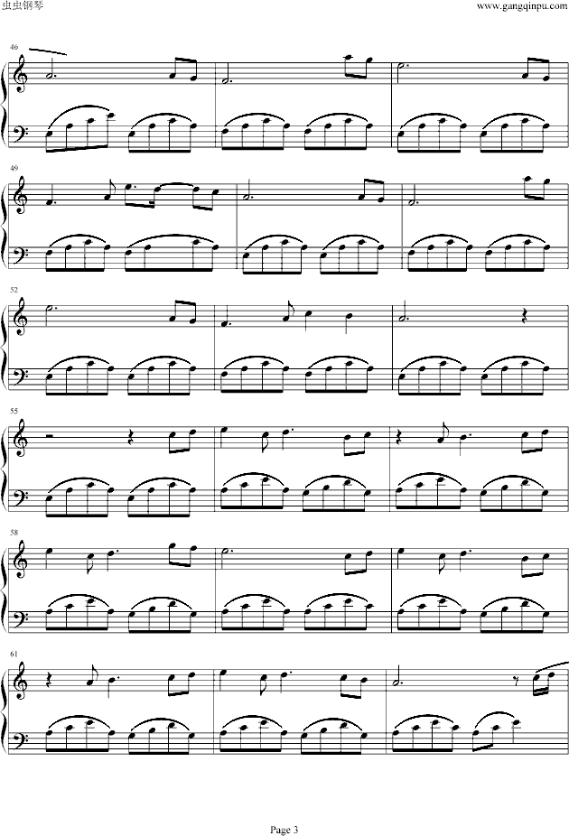 无止境的见识(完整版)钢琴曲谱（图3）