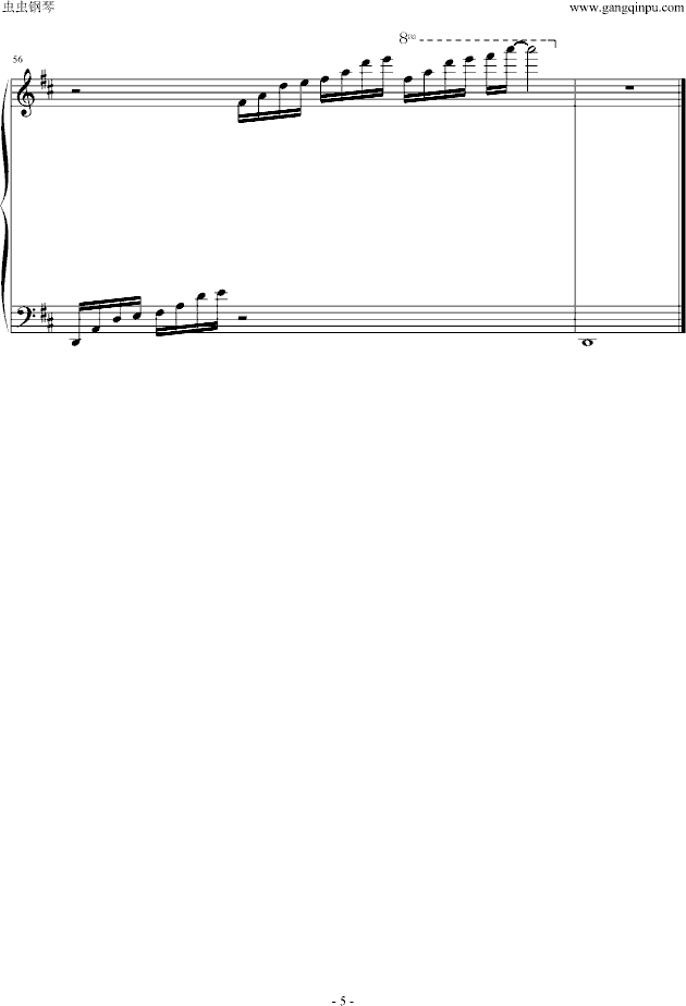 the rose钢琴曲谱（图5）