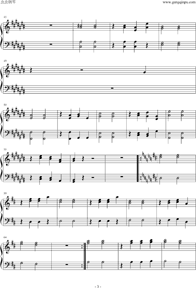 逝纸插曲钢琴曲谱（图3）