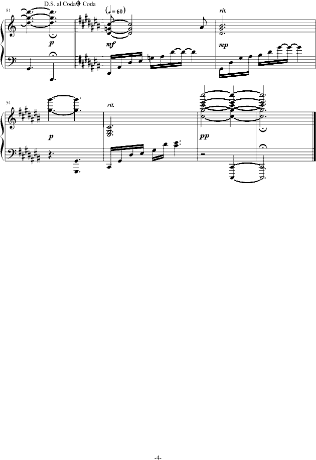 《交响情人梦》片头曲钢琴曲谱（图4）