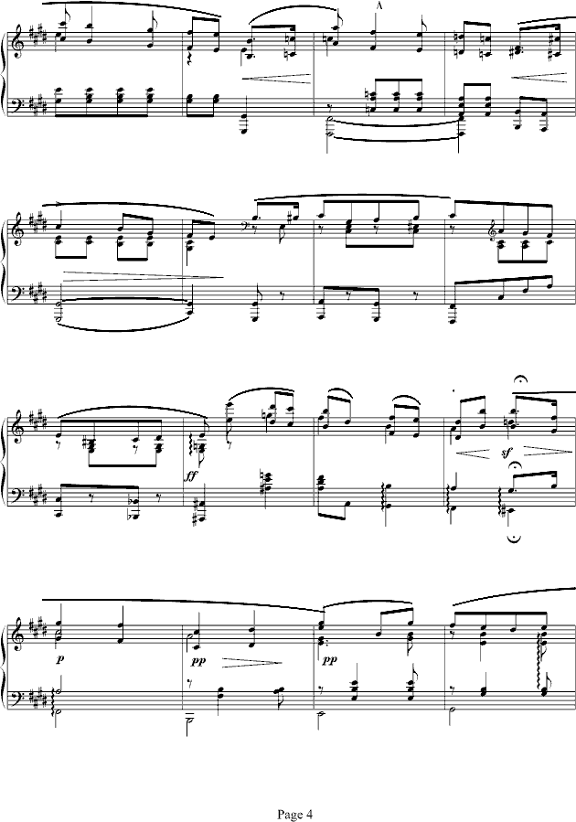 爱的致意钢琴曲谱（图4）