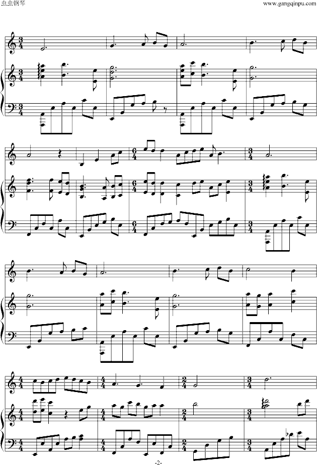 A Chinese tall story（节选）钢琴曲谱（图2）