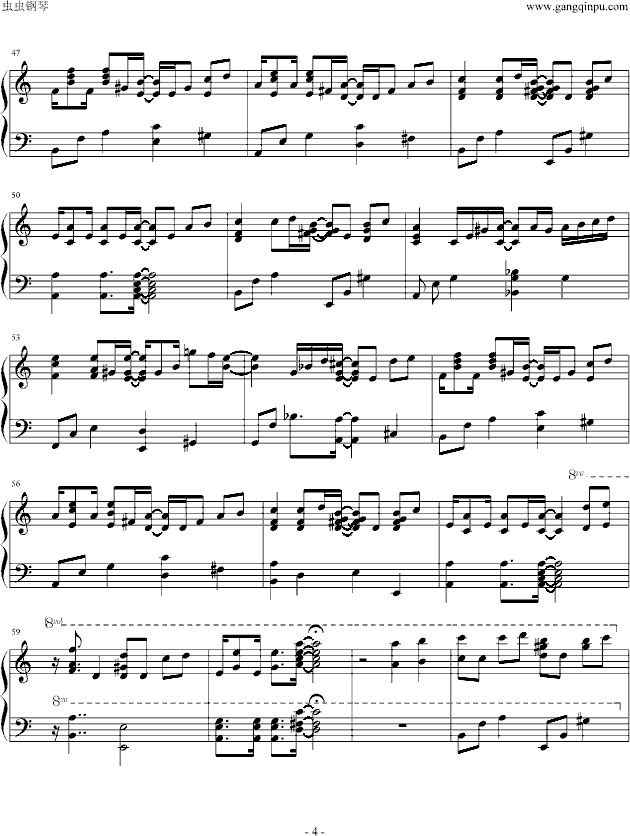 贝多芬病毒钢琴曲谱（图4）