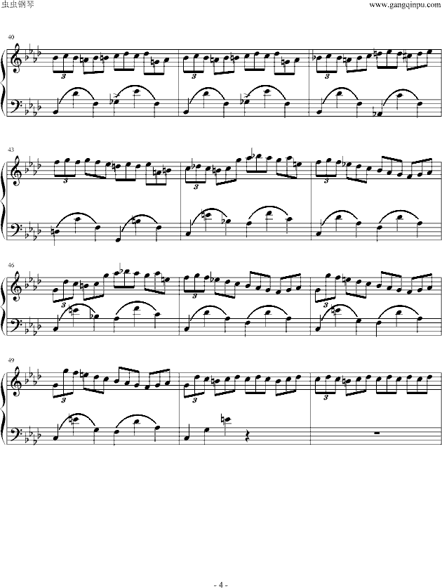 肖邦练习曲14钢琴曲谱（图4）