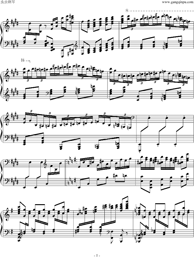 卡门幻想曲钢琴曲谱（图5）