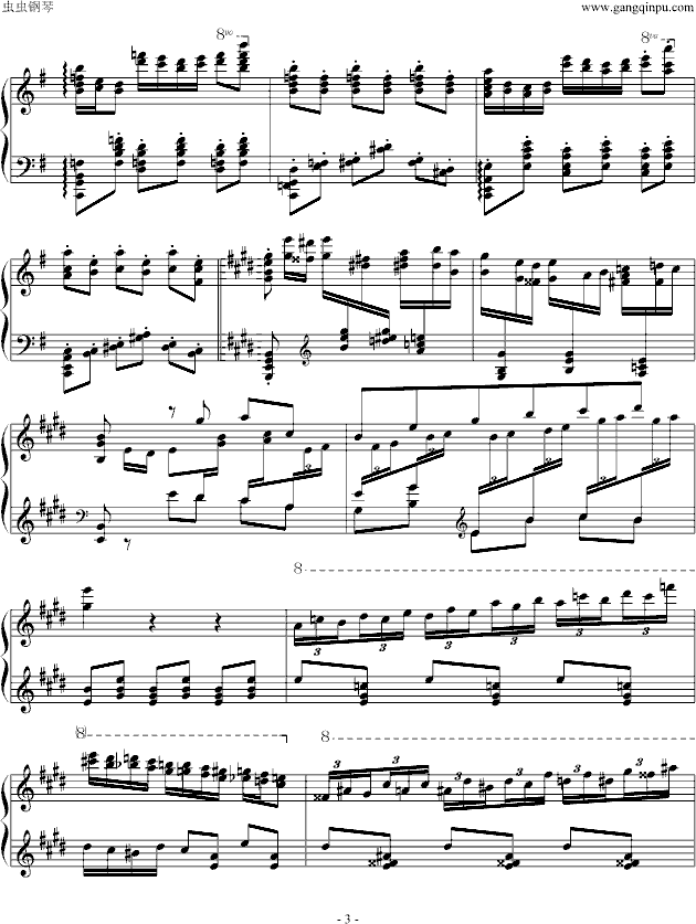卡门幻想曲钢琴曲谱（图3）