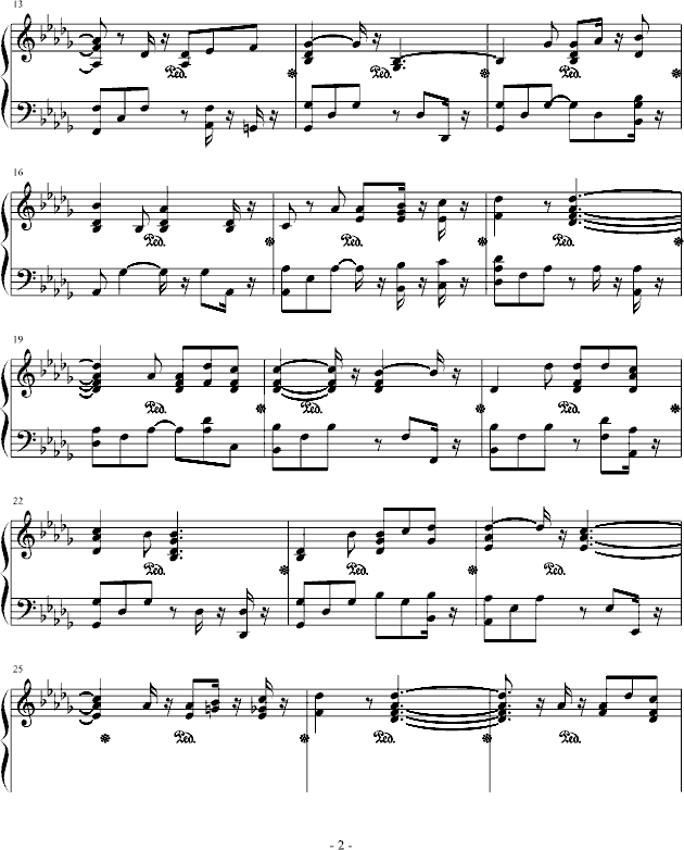 A divine. romantic story钢琴曲谱（图2）